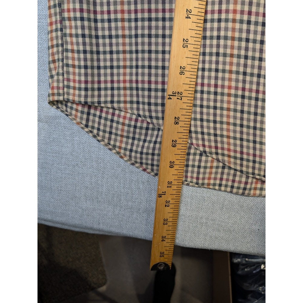 Brooks‎ Brothers Button Down Mens M Multicolor Tattersall Check Wool Flannel - Picture 5 of 8